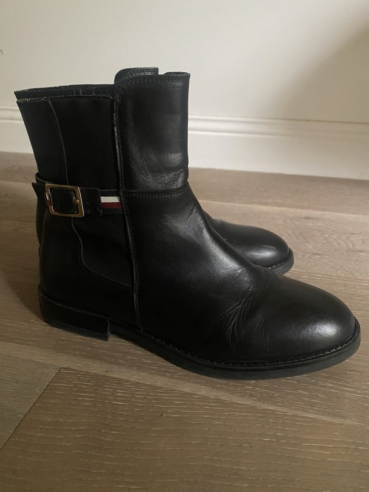 Tommy Hilfinger skórzane botki r38 super stan
