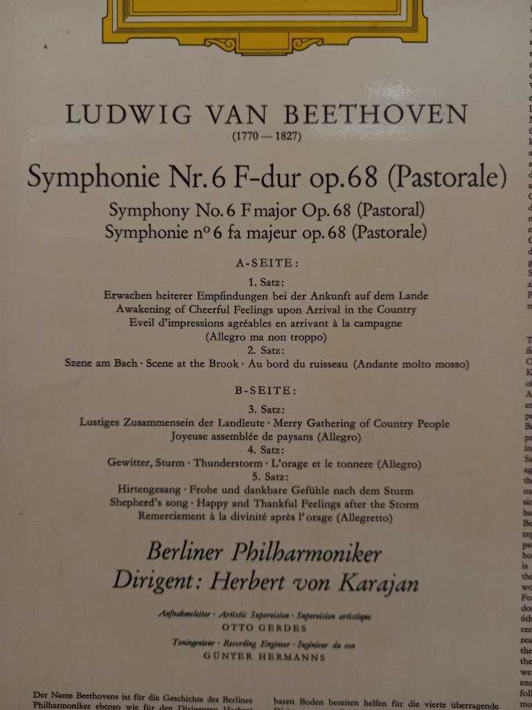 Karajan. Beethoven.Pastorale no.6, płyta winylowa