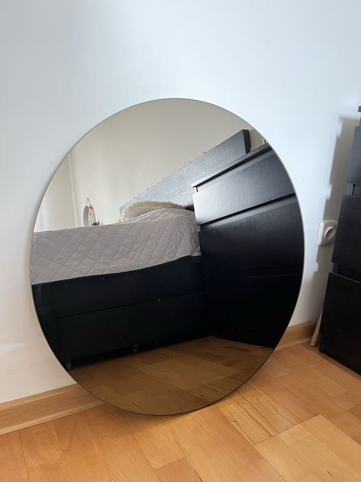 Ciemne okragle lustro JYSK 70cm