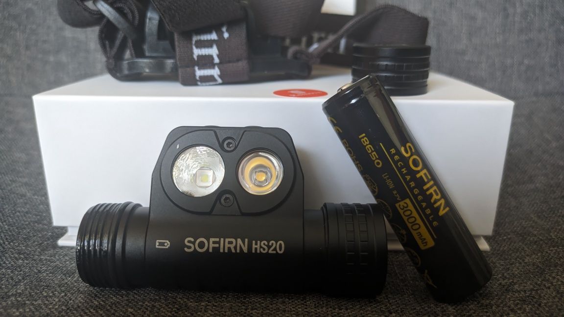 Sofirn HS20 SFT40 Ogniwo 3000mAh USB C 2100lm czołówka uniwersalna