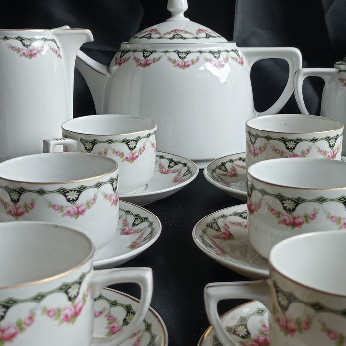 Serviço de porcelana café/chá impecável