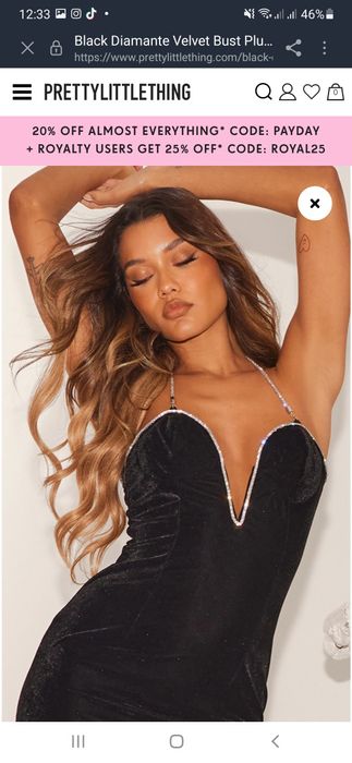 Платье PLT бархат