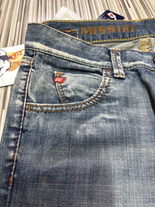 Spodnie damskie jeans roz.25 pas 70 cm Miss Sixty nowe niebieskie