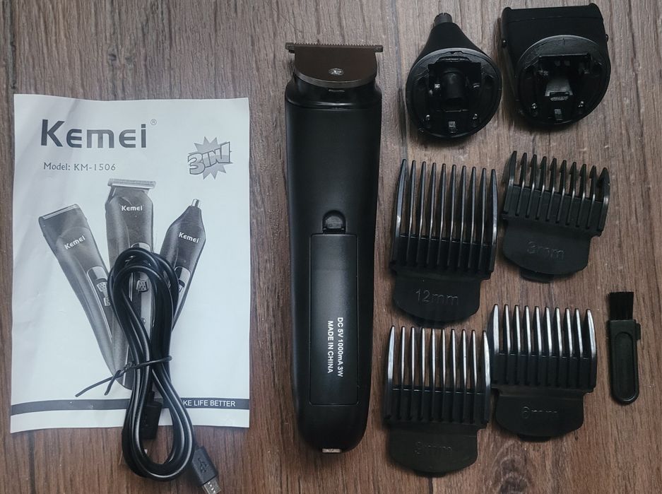 Машинка для стрижки Kemei KM-1506 3-в-1