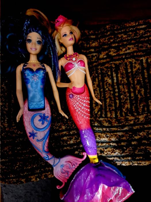 Lalki syrenki bardzo kolorowe