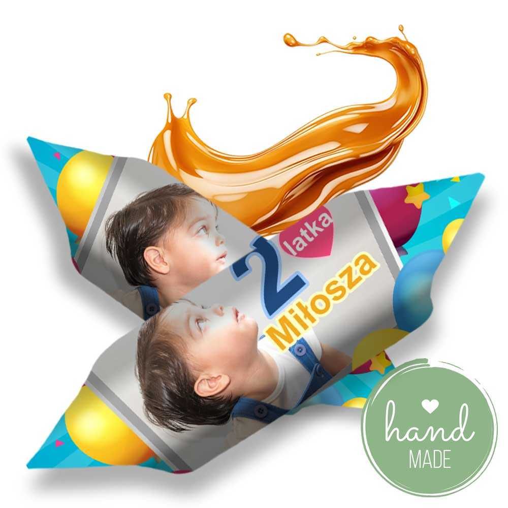 KRÓWKI personalizowane cukierki podziękowania ze zdjęciem na Roczek