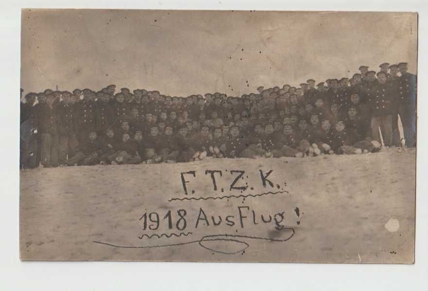 Stara pocztówka marynarze Kaiserliche Marine 1918 I Wojna Światowa