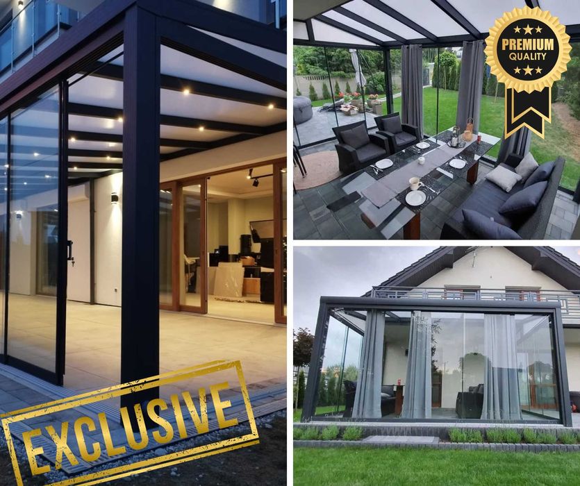 Zadaszenie Tarasu Aluminiowe szkło Ogród zimowy Ogrody zimowe Pergola