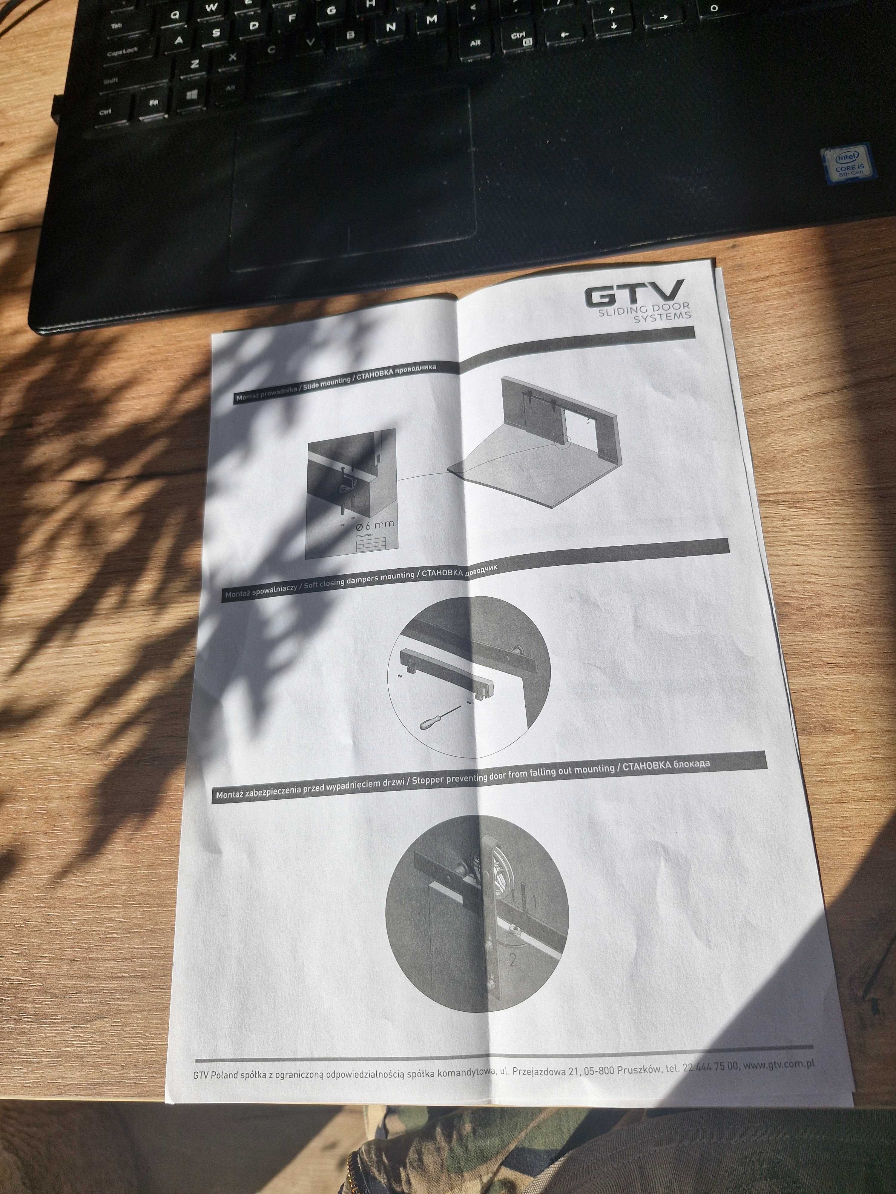 Zestaw ślizgowy przesuwny do drzwi LOFT GTV
