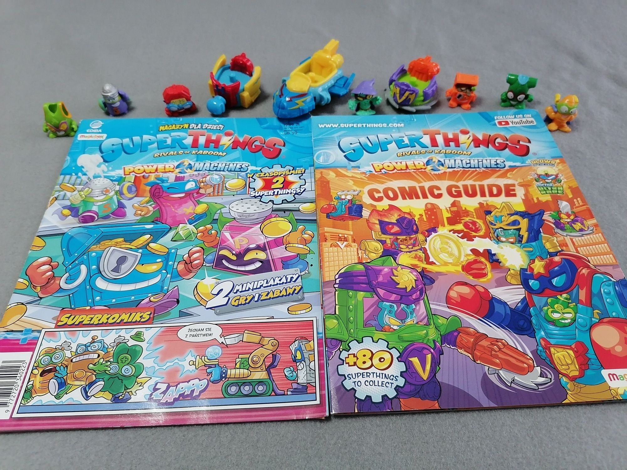 Super zings figurki, pojazdy i komiksy