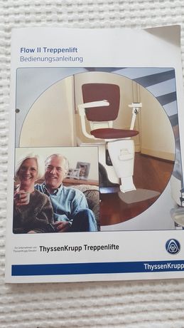 Winda schodowa krzesło/wyciąg ThyssenKrupp os. starsza niepełnosprawna