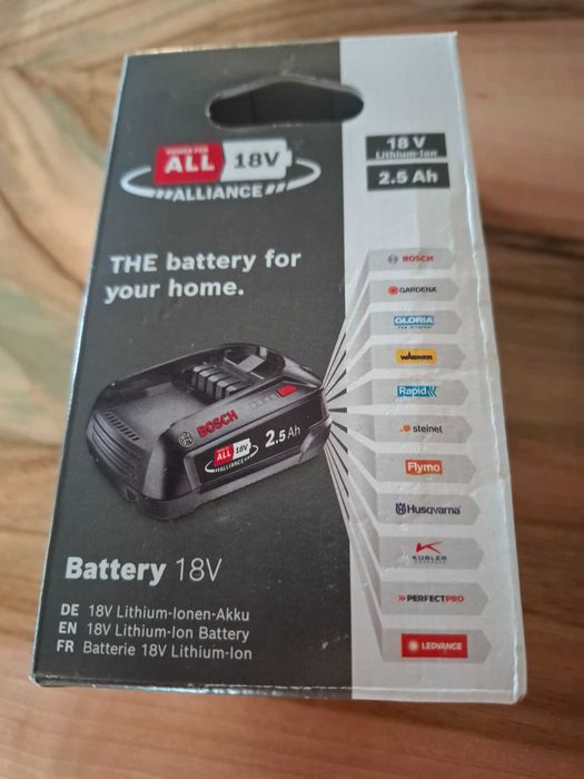 Oryginalny akumulator bateria BOSCH PBA 18V 2,5 Ah Li-Ion 1600A005B0