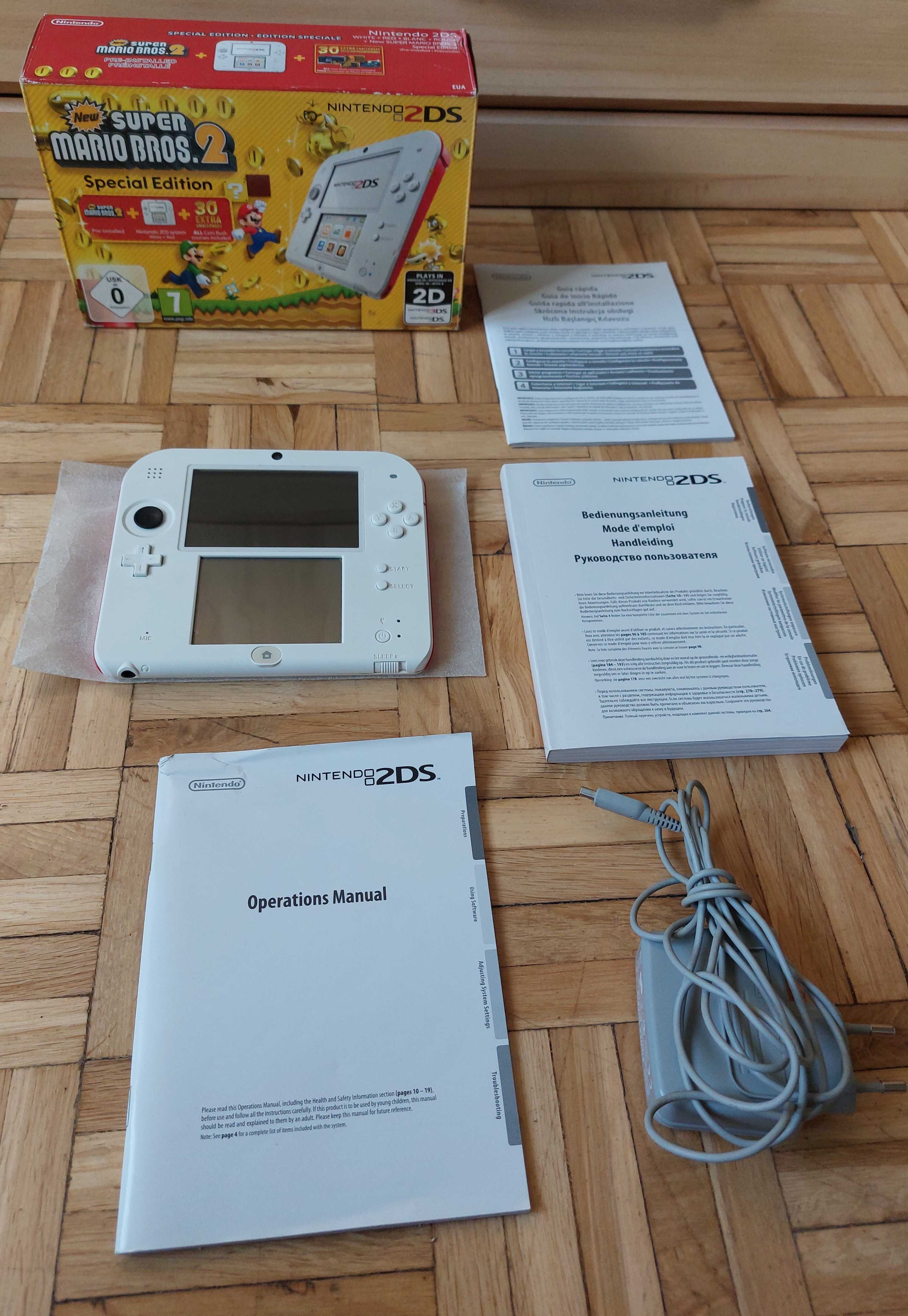 Nintendo 2ds. Kartonik. Piękna. 25 gier