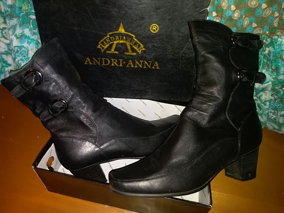 Ботинки кожаные, большой размер.