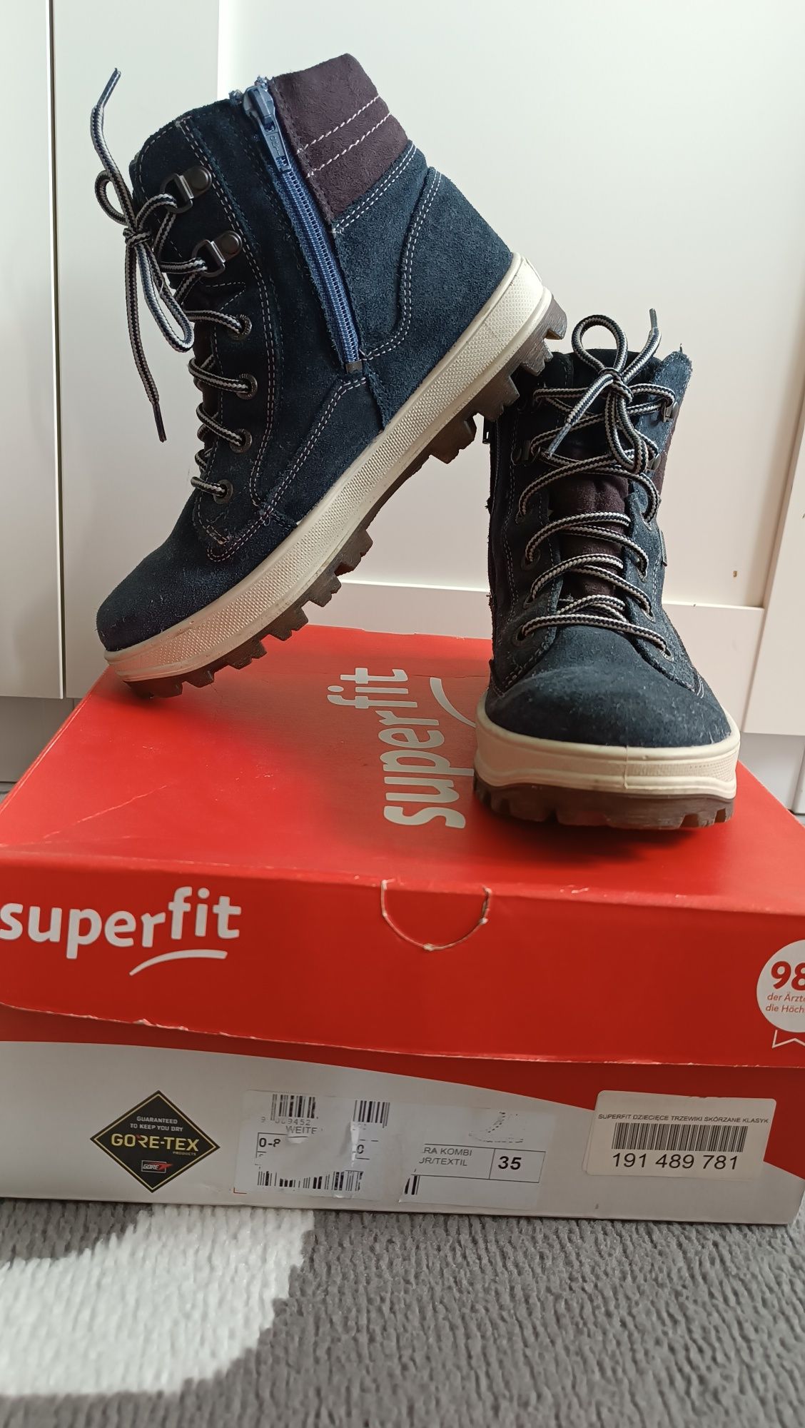 Superfit Niagara Combi Buty zimowe 35 Gore-Tex skórzane wodoodporne