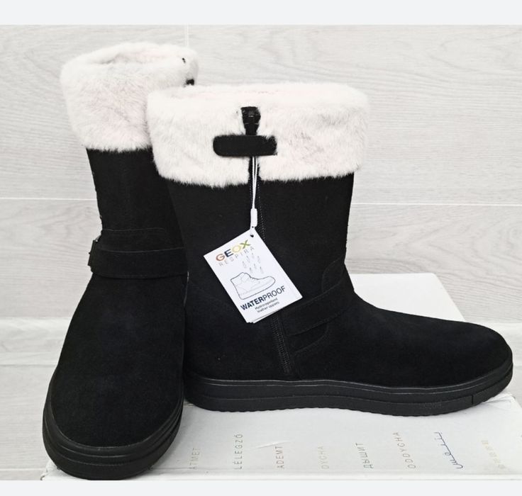 Сапоги Geox 38-39-25,5 см -Натуральна шкіра/без комісії