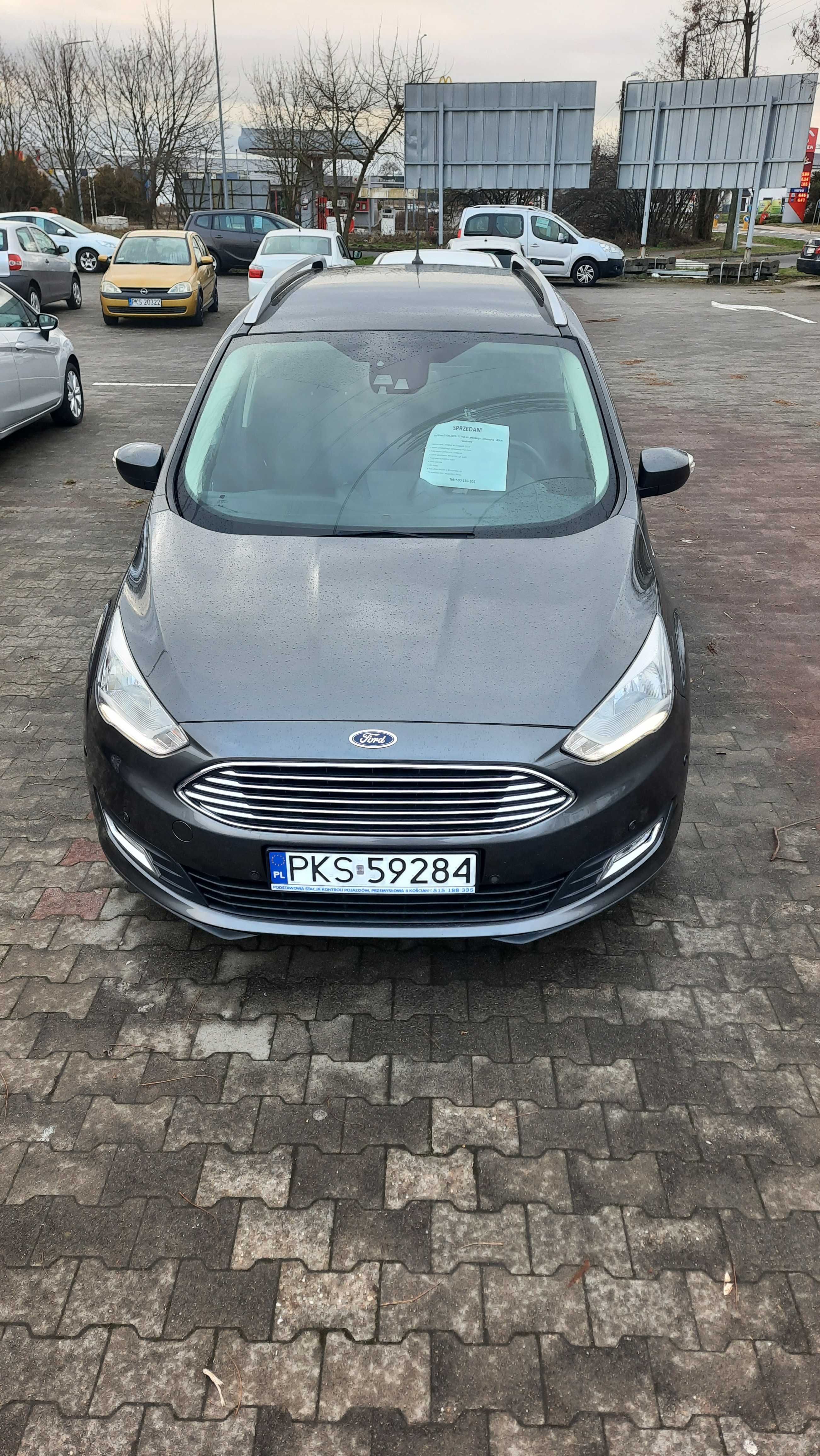 Ford Grand C-Max 2018/19 107 tys.km 1.0 benzyna 125KM Full Opcja