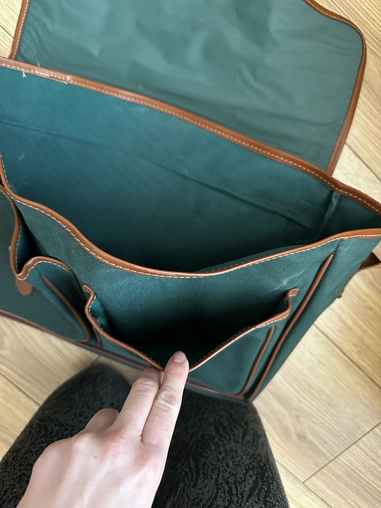 Zielona torba Ralph Lauren - elegancka - męska