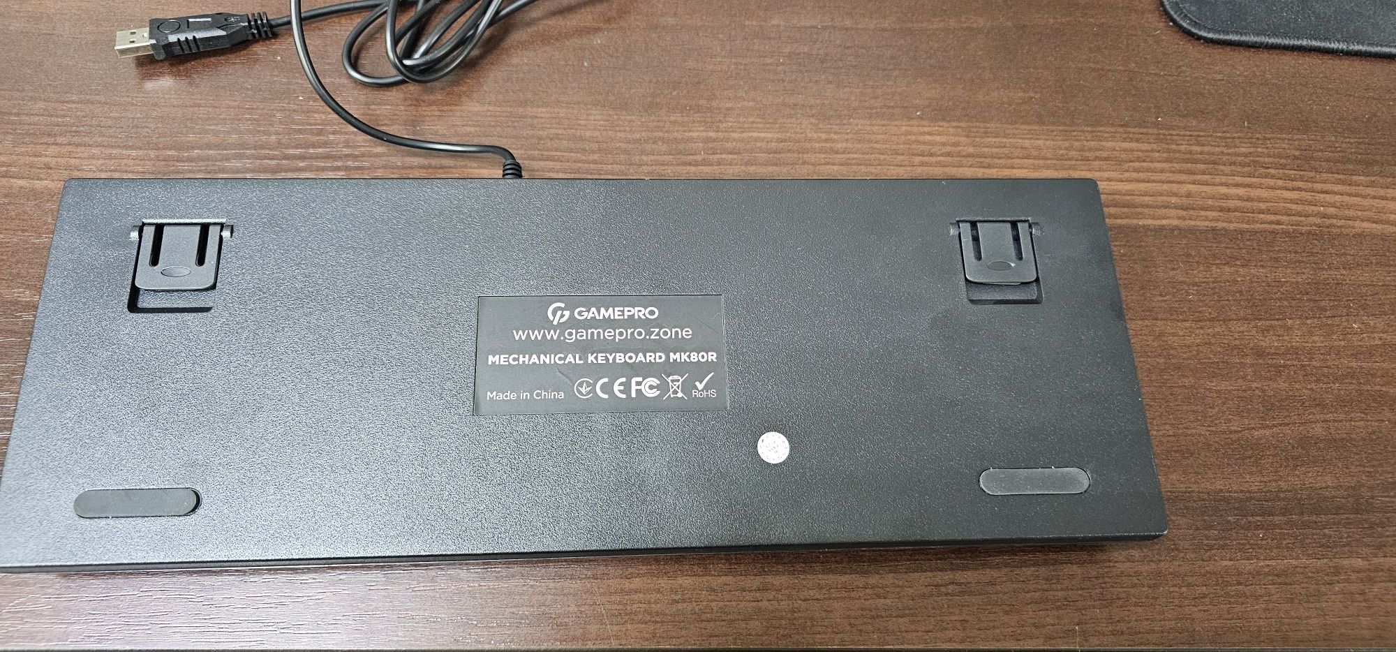 Клавіатура дротова ігрова GamePro MK80R Red