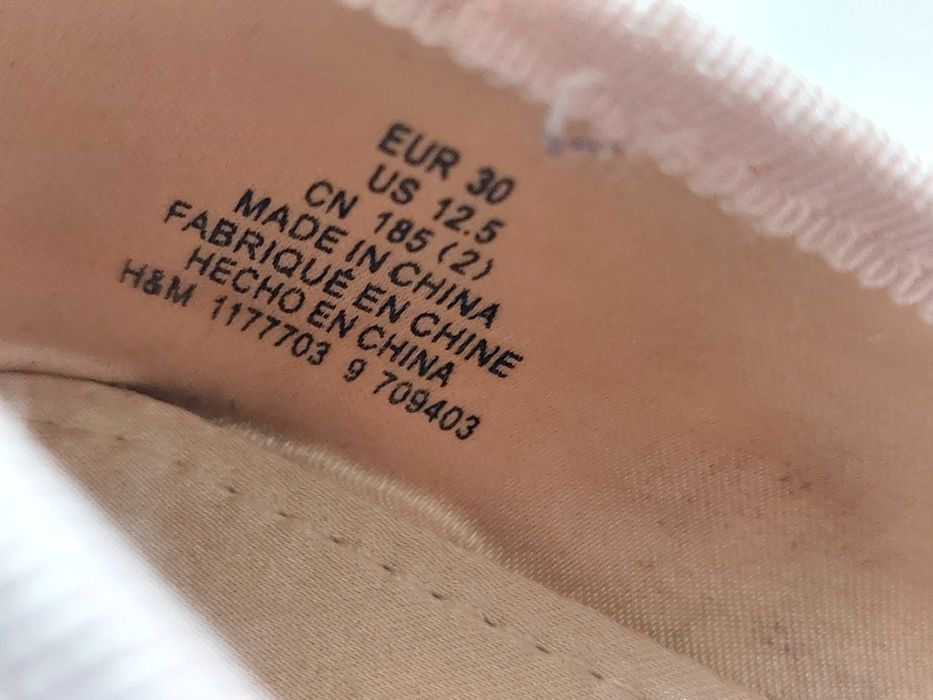 Блискучі балетки для дівчинки H&M 30 розмір