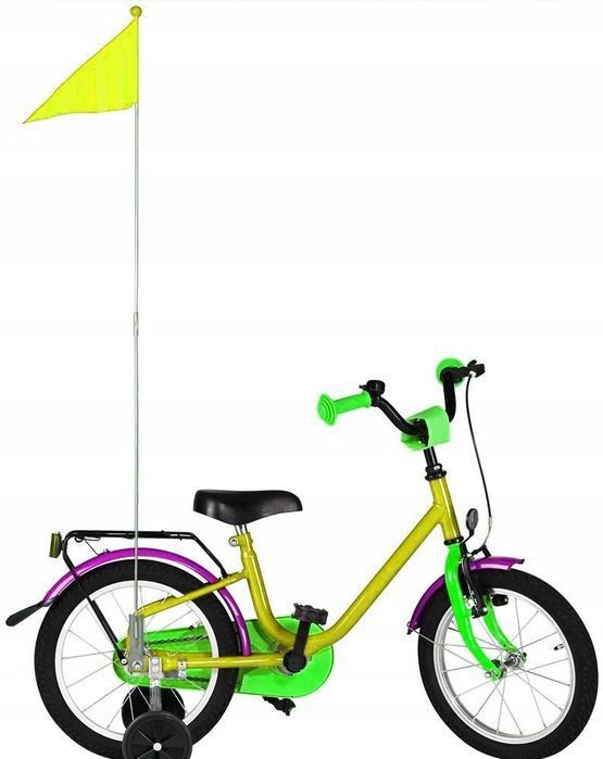 Chorągiewka bezpieczeństwa rowerowa flaga rower przyczepka dziecięca