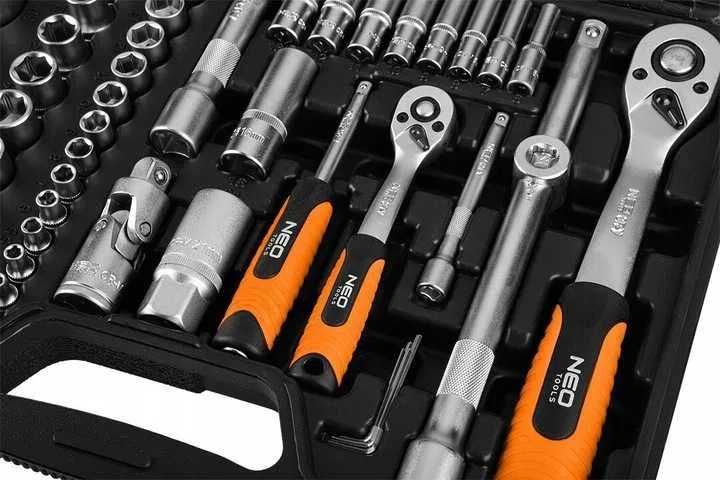 Набір інструментів Neo Tools 108 штук в кейсі 1/2 та 1/4 хром-ванадій