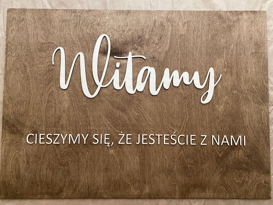 Tablica powitalna różne wzory na wesele boho rustykalna ozdoby