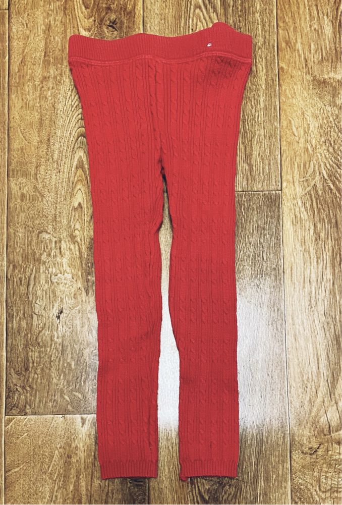 Гамаши красного цвета для девочки лосины штаны леггинсы 98/104 р
