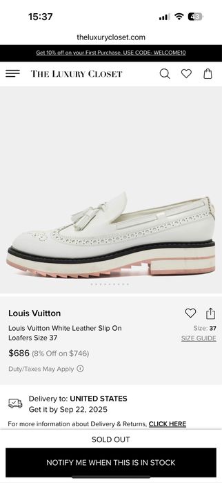 Черевики туфлі лофери Louis Vuitton оригинал