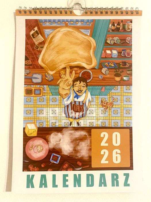Kalendarz ścienny - kuchnie świata na rok 2026
