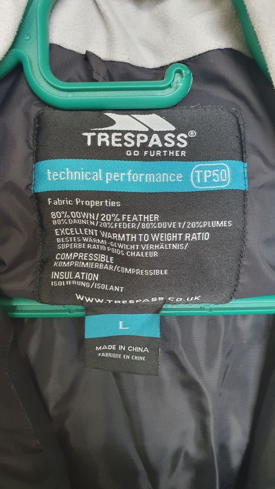 Женская куртка пуховик Trespass tp50 size M-L