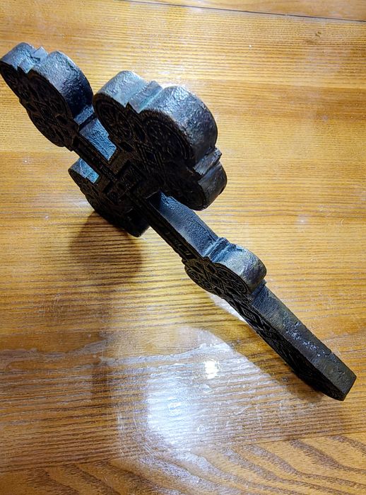 Хрест трилисник православний бронза