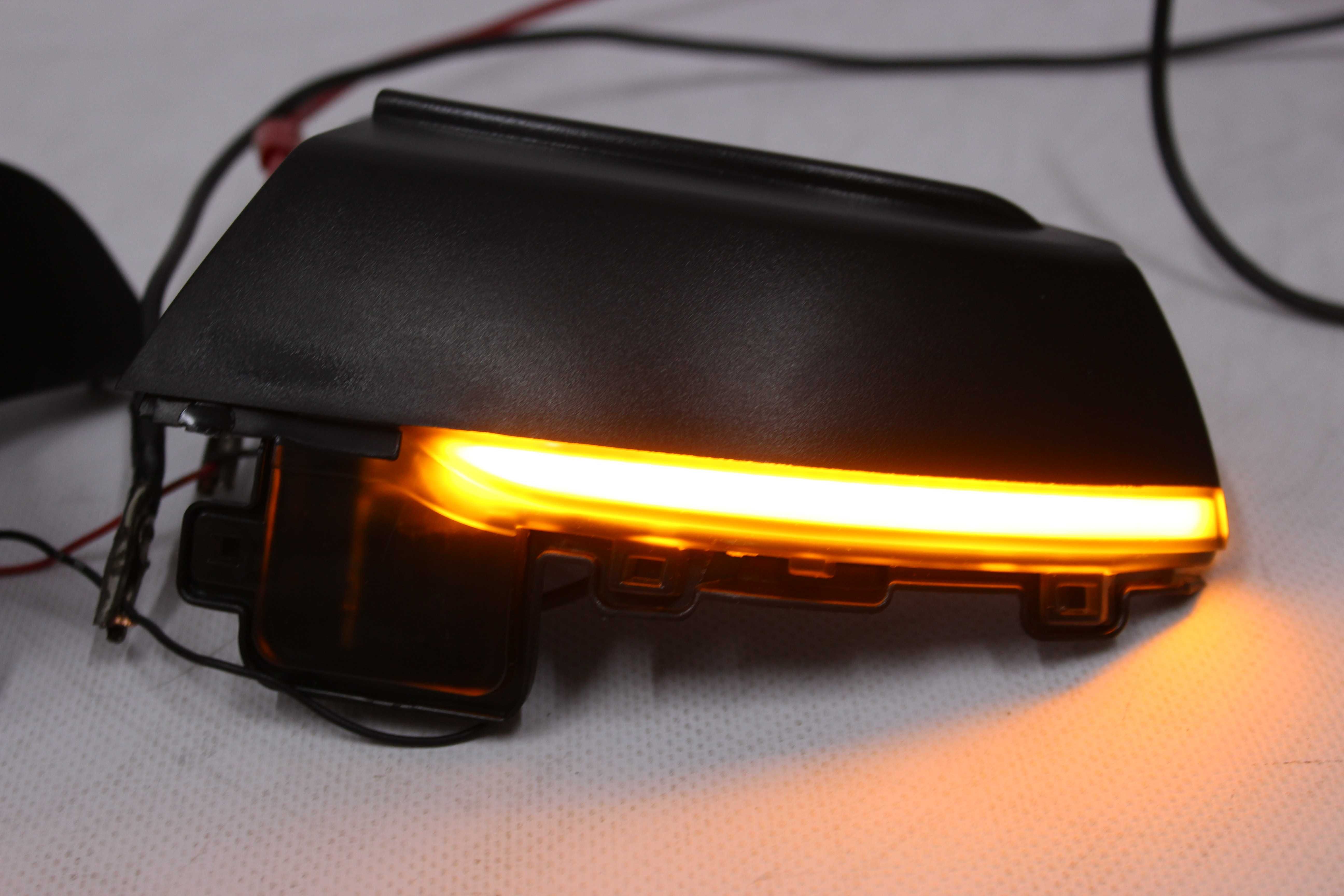 Diodowe kierunkowskazy w lusterka  VW POLO 6R 09-17 DYNAMICZNE CZARNE