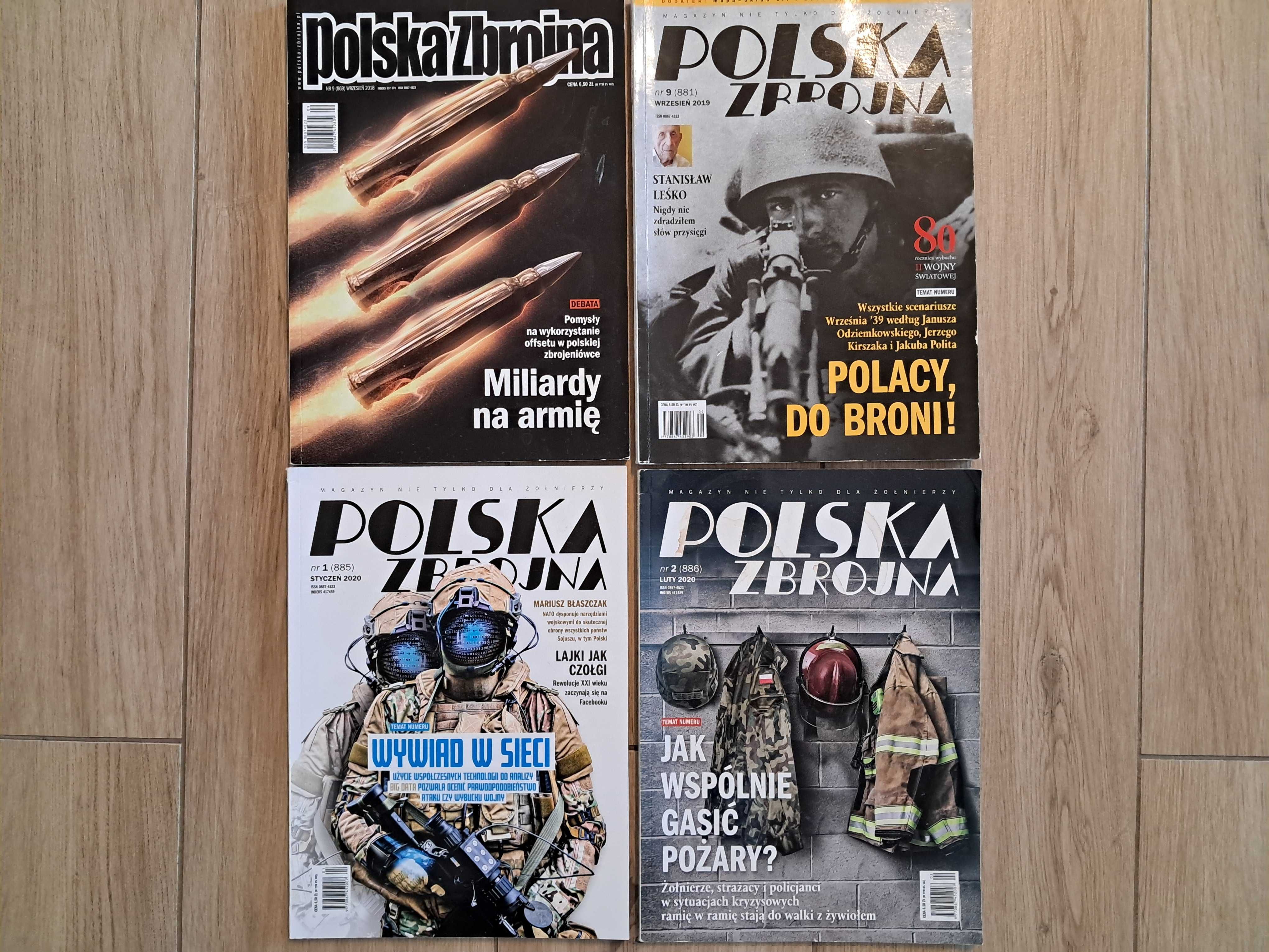 Polska Zbrojna - 4szt - 9/2018 ; 9/2019 ; 1/2020 ; 2/2020