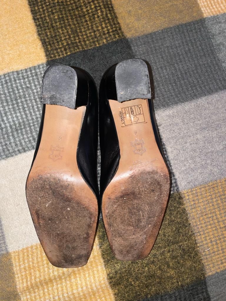 Sapato Vintage de senhora totalmente em pele/couro
