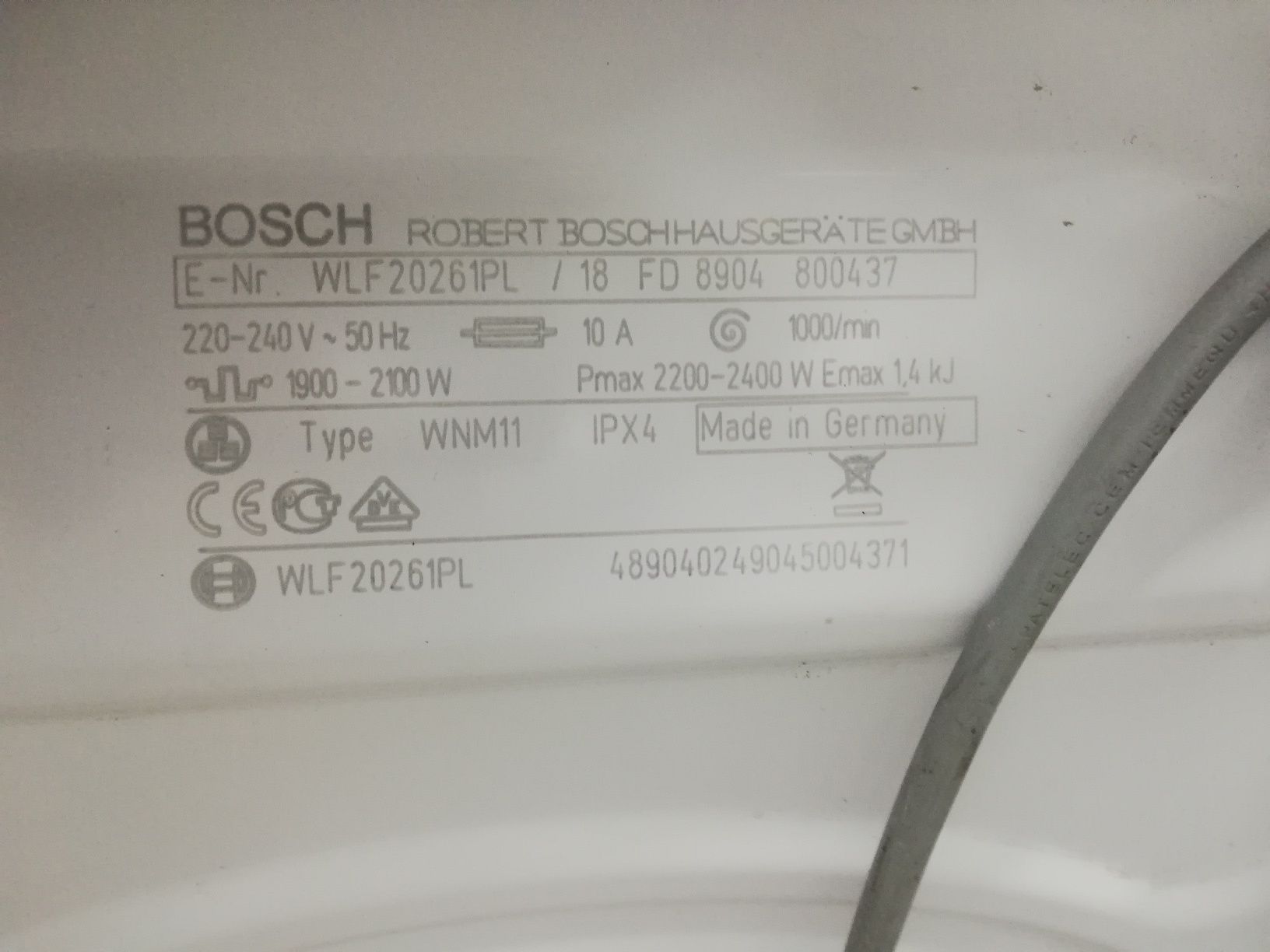 Pralka BOSCH 40cm 5kg 1200ob A+ |12msc |Dobry stan |Dowóz