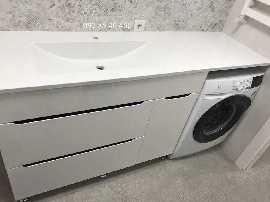 Виробник Умивальник над пральною машиною під ключ з тумбою і дзеркалом