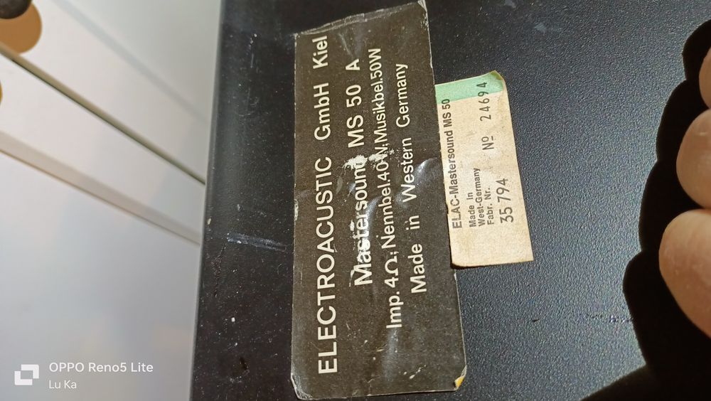 ELECTROACUSTIC GmbH Kiel

Mastersound MS 50 A

Imp. 40; Nennbel.40V, M