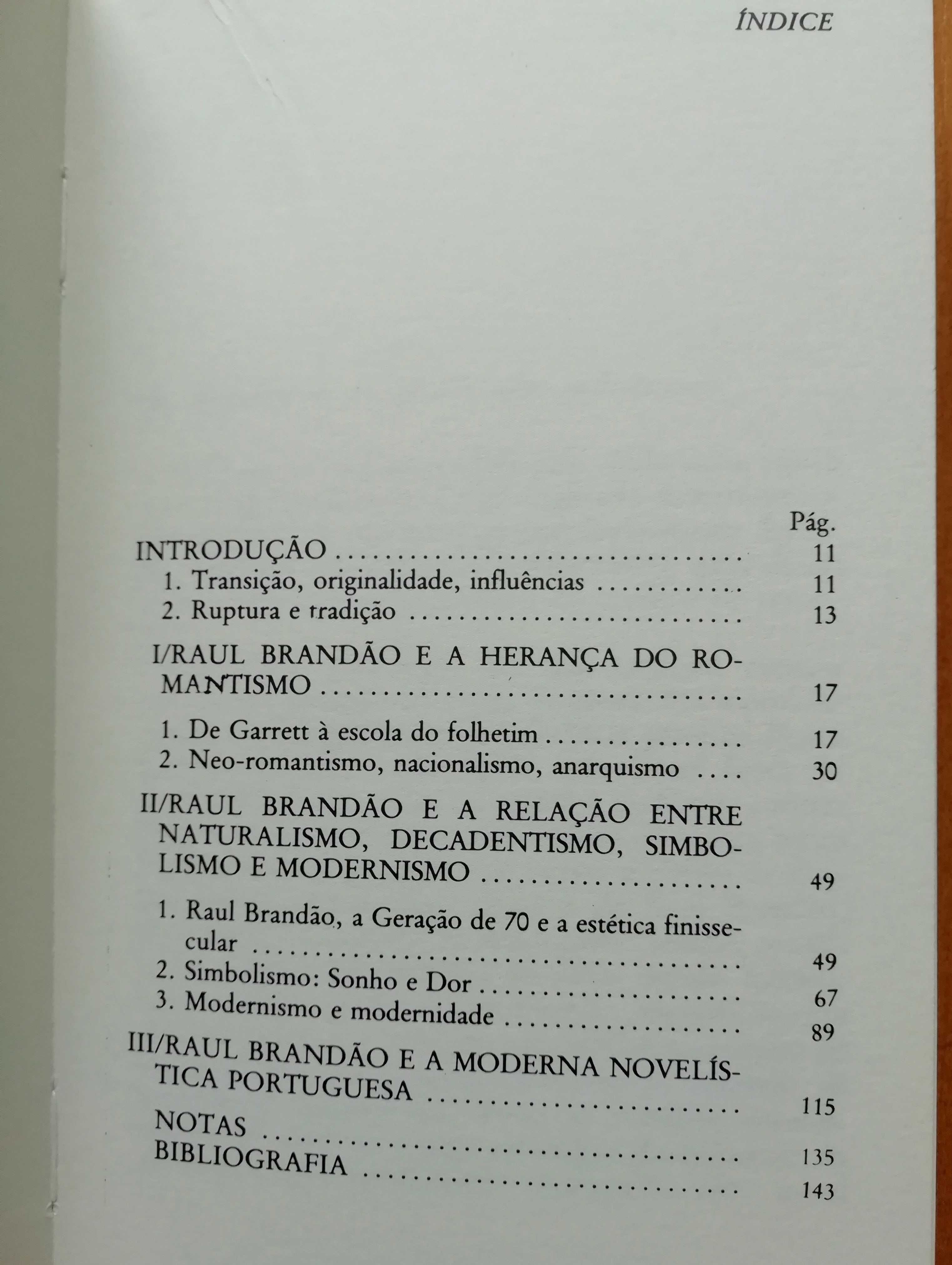 Raul Brandão entre o Romantismo e o Modernismo - Álvaro Manuel Machado