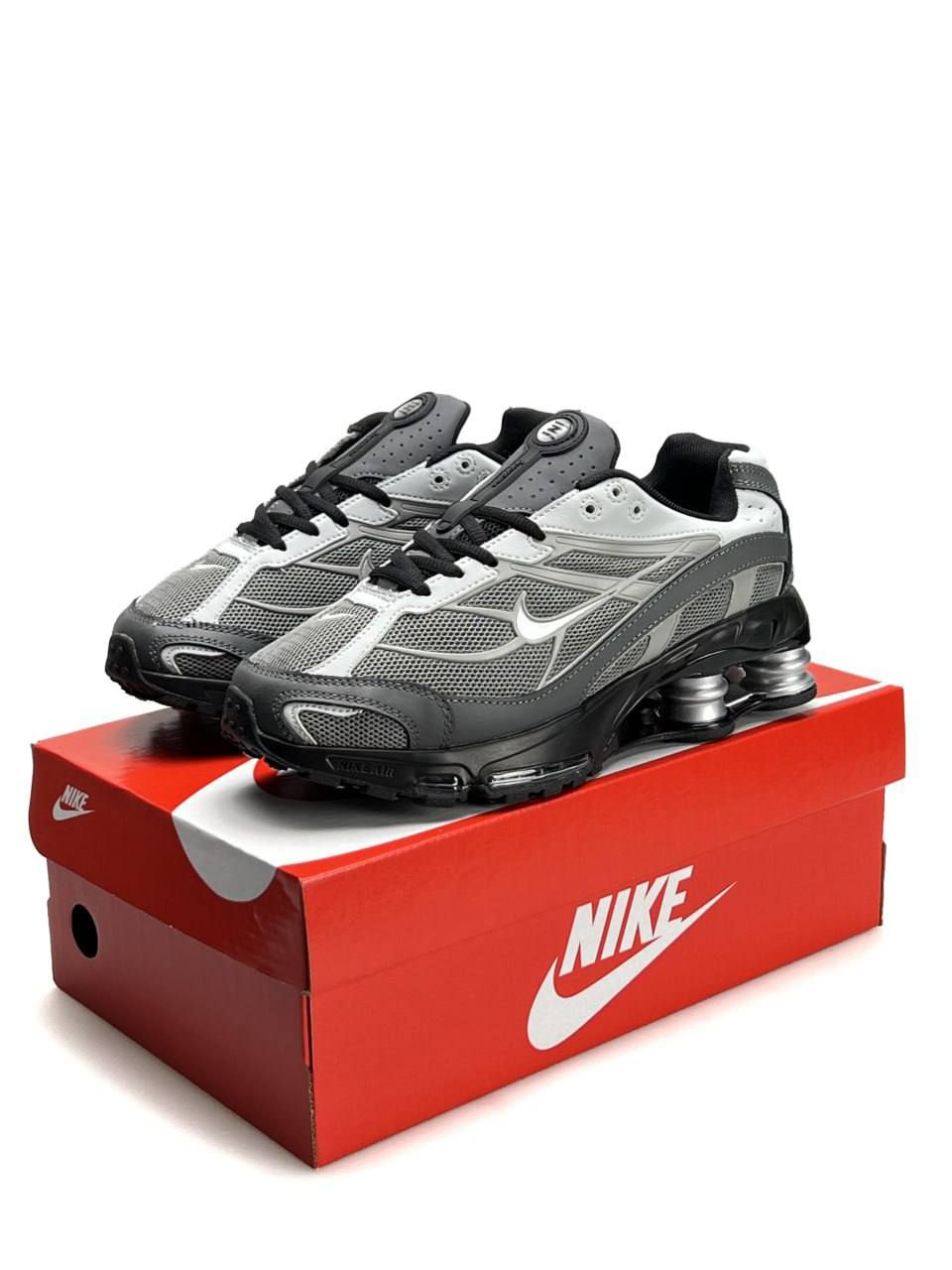 Чоловічі кросівки Nike Shox Ride 2 Сірі Білі Чорні