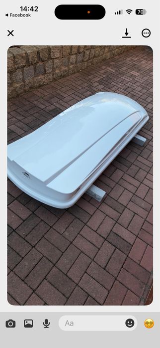 Box dachowy AMOS Trawel Pack 440 bialy