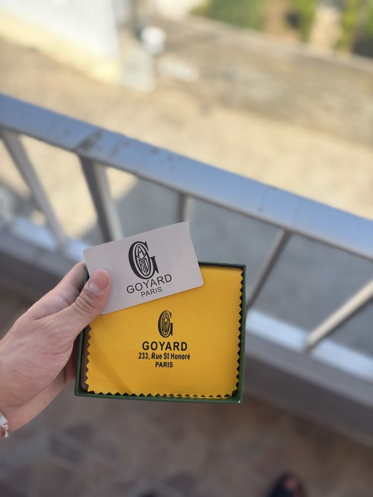 Carteira Goyard com caixa