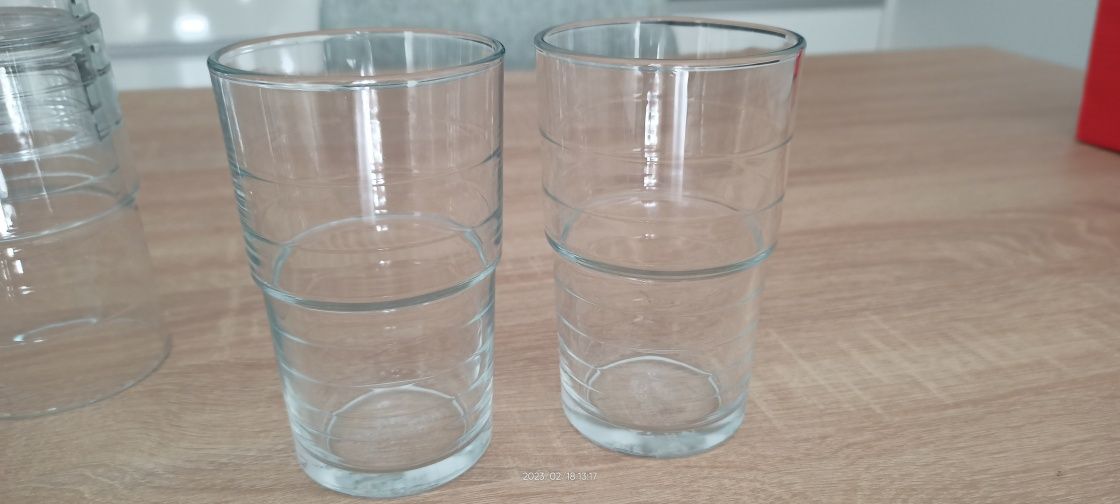 6 copos de vidro