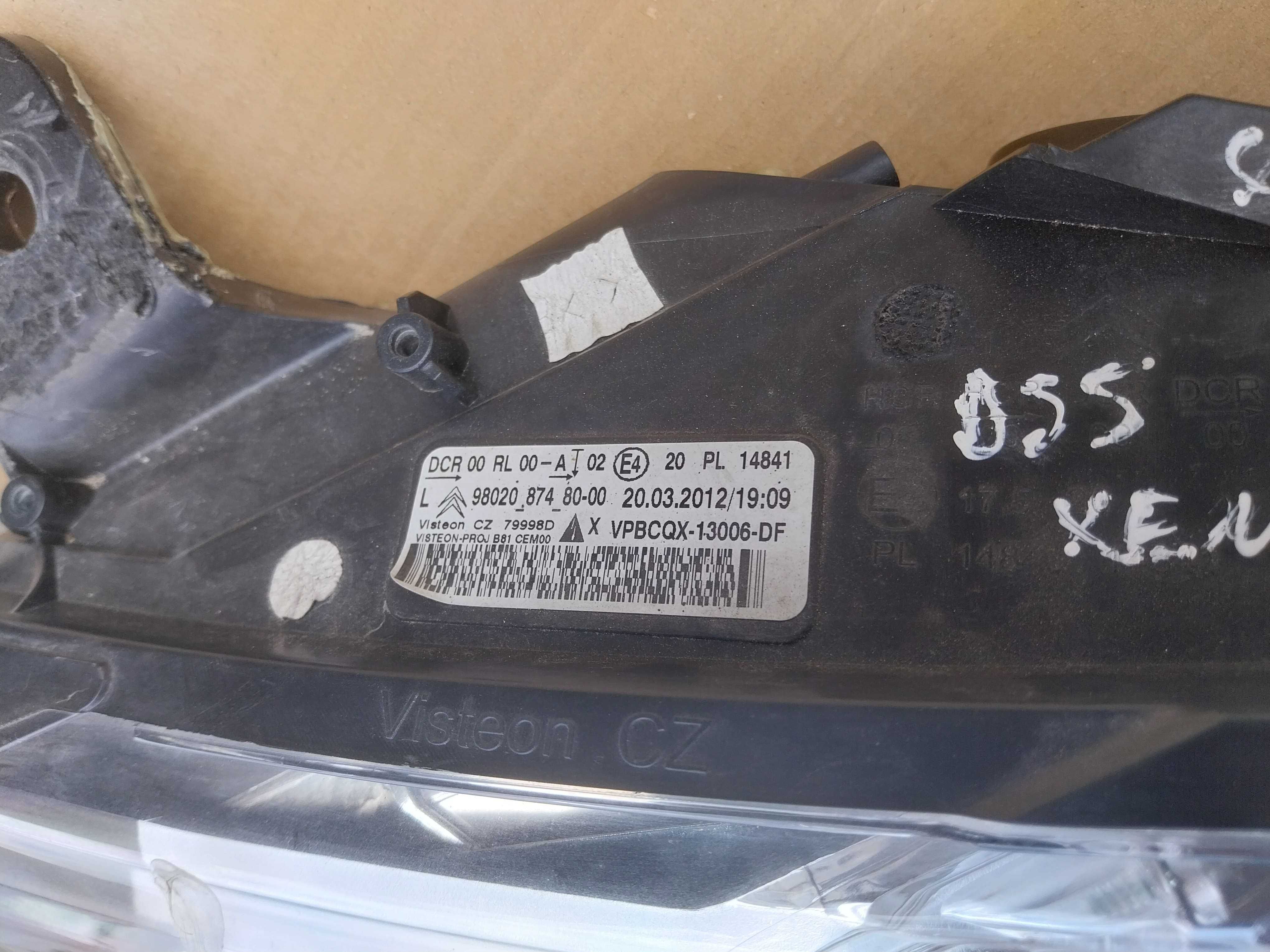 Lampa Lewy Przód Kierowcy Xenon Citroen DS5