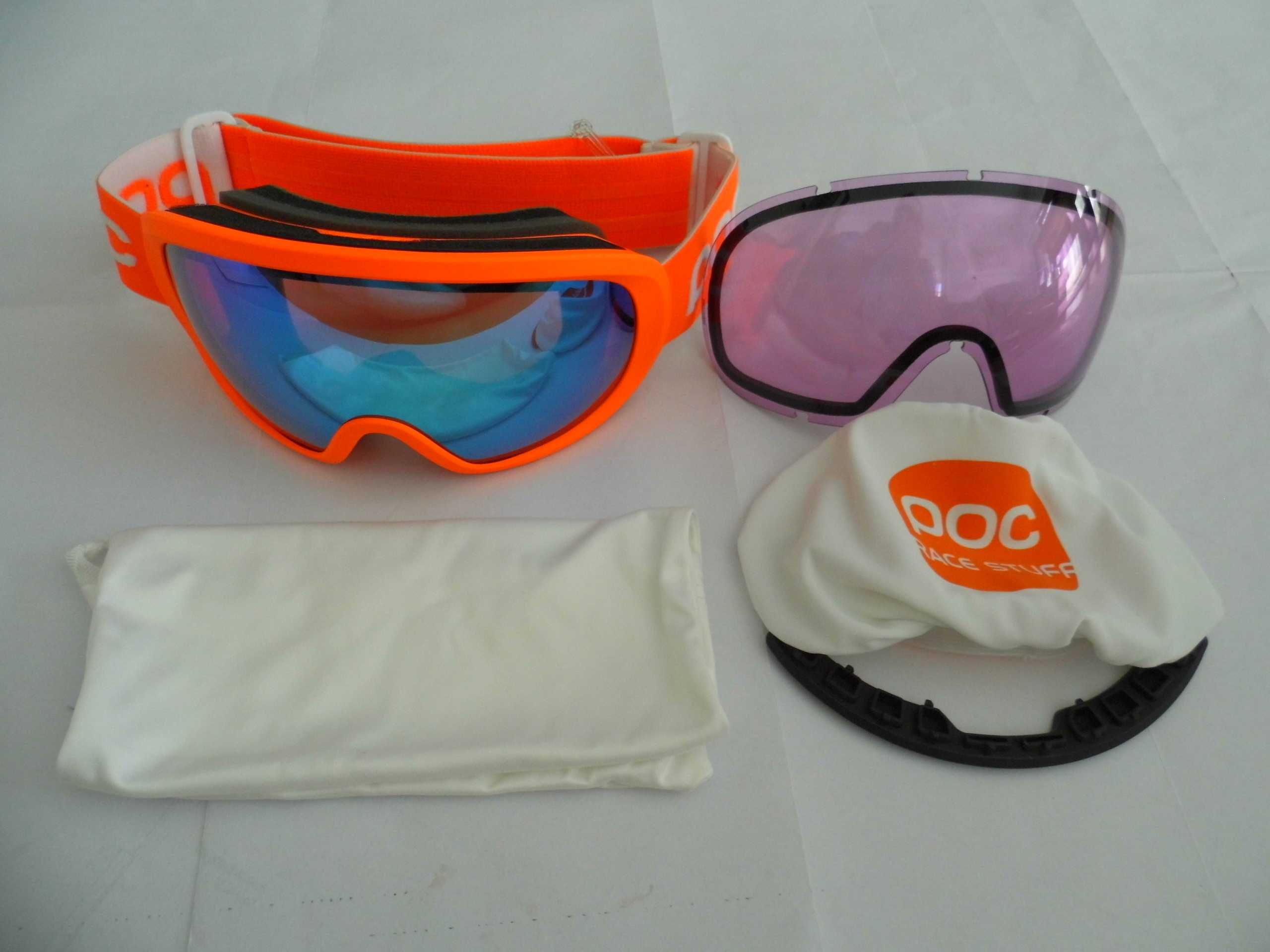 Gogle narciarskie POC Fovea Mid Clarity Comp Orange S2+S1 Nowe