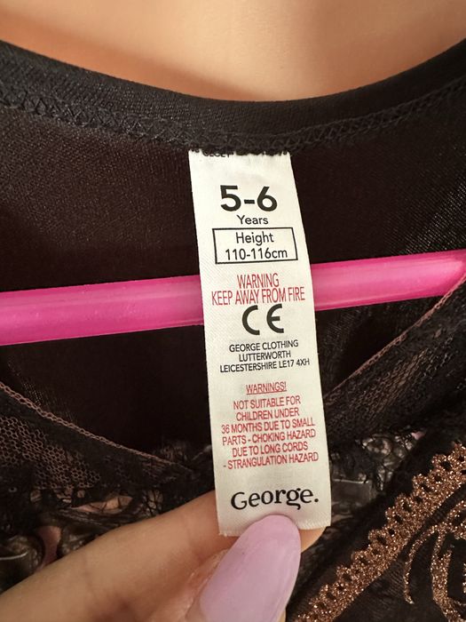 Strój przebranie na halloween George 110-116 cm