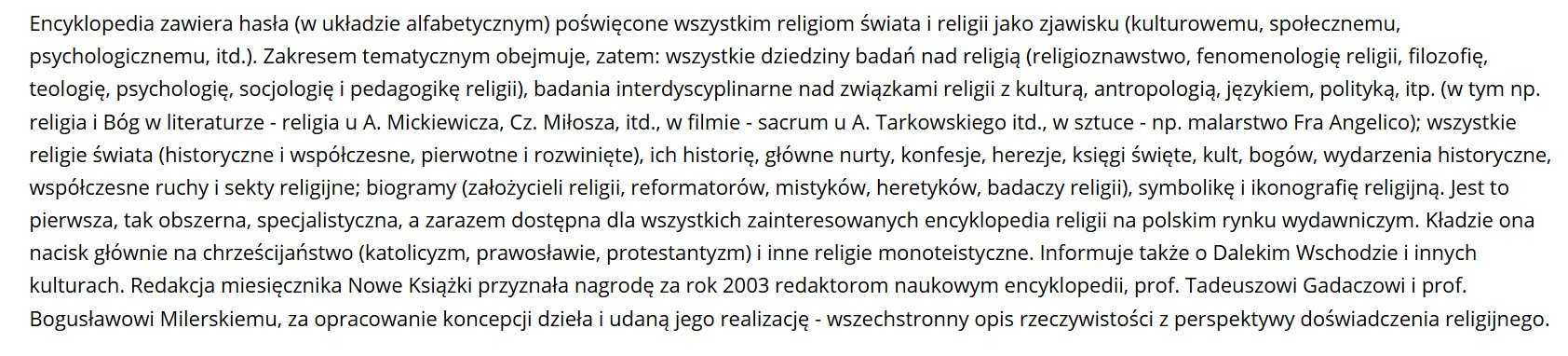 Religia. Encyklopedia PWN, t. 1-9