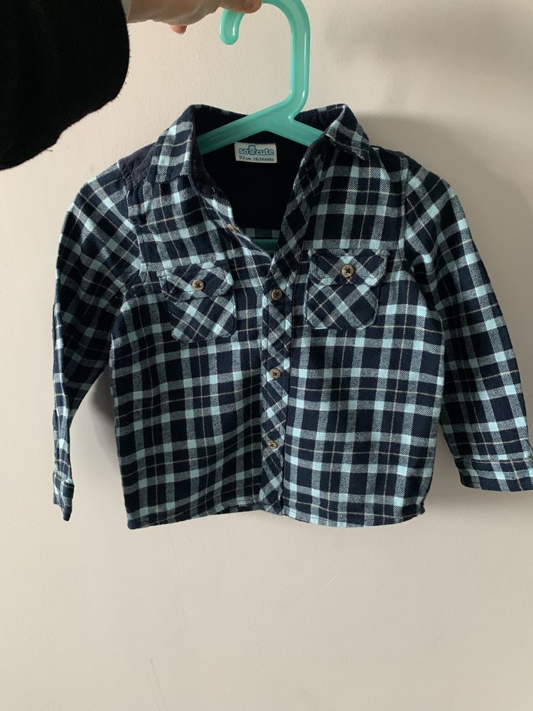Koszula flanelowa w kratę 92