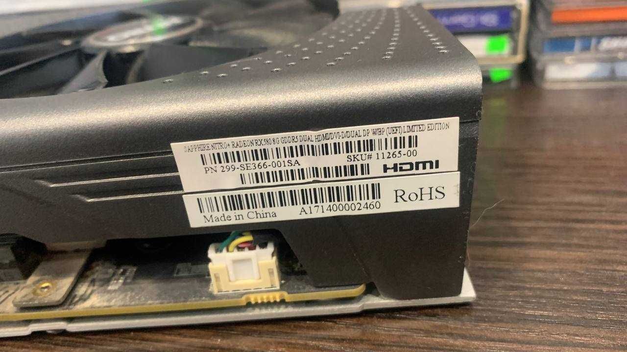 Sapphire Nitro+ Radeon RX 580 8GB Limited Edition отл. сост.