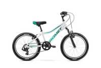 Rower mtb dla dziecka Romet 20 cali aluminiowy lekki 6 biegów amortyz